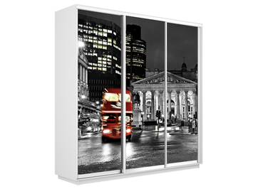 Шкаф-купе Экспресс 3-х дверный (Фото №1026 Ночной Лондон)