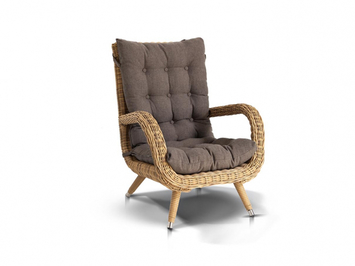 Кресло из ротанга Толедо соломенный  (Арт.YH-C1910W)