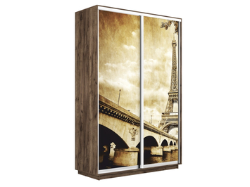 Шкаф-купе Экспресс Люкс 2-х дверный (Фото №1024 Париж)