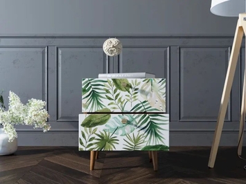 Тумбочка Berber с двумя ящиками 4 принт (Арт BB03/Print_04)