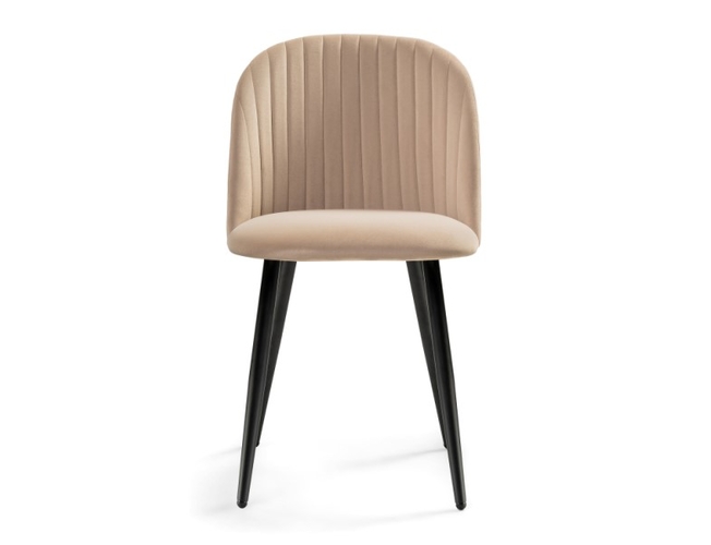 Стул на металлокаркасе Gabi 1 dark beige/black (Арт.15351)