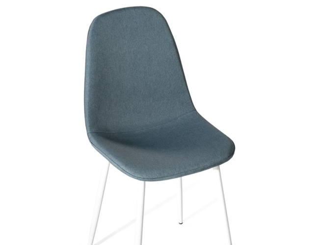 Стул на металлокаркасе Lilu gray/white (Арт.15266)