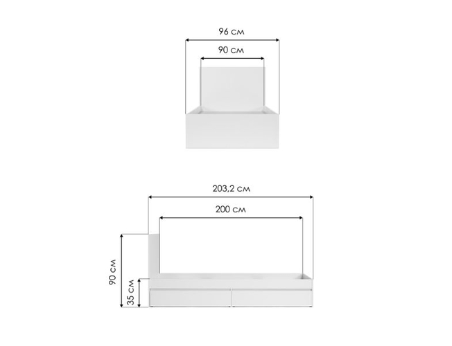 Односпальная кровать Мадера