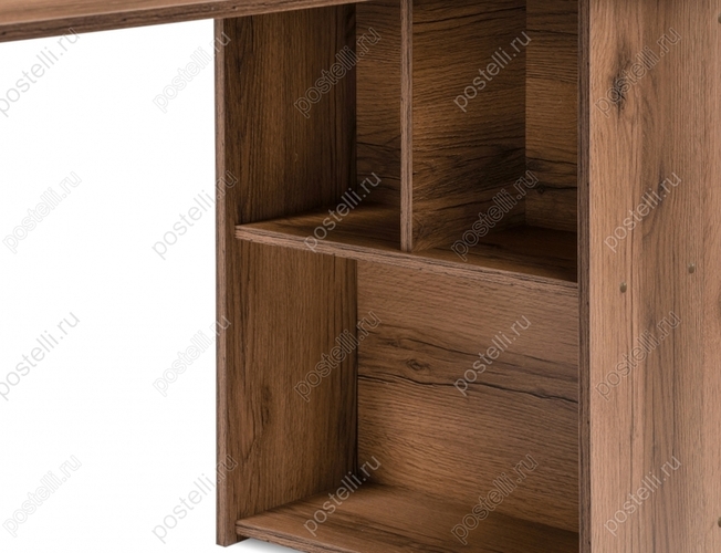 Письменный стол Битти Лофт дуб делано темный/черный матовый (Арт. 489671)