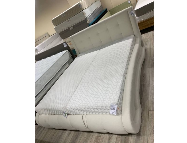 Кровать Leonardo с ПМ в коже 