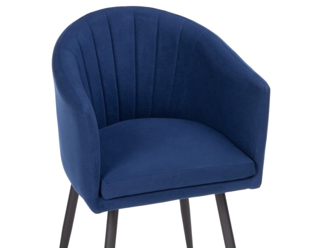 Стул на металлокаркасе Валета темно-синий/черный (Арт.504203)