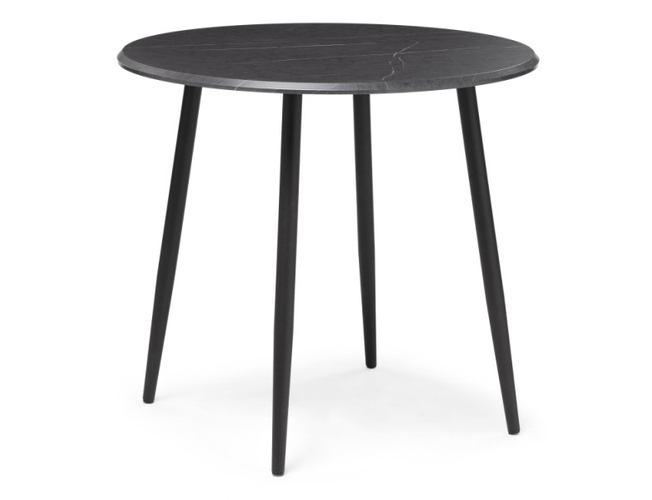 Стол Абилин 90 мрамор черный/черный матовый (Арт.507217)
