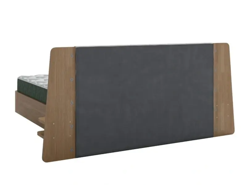 Парящая кровать FlyWood с полками (береза)